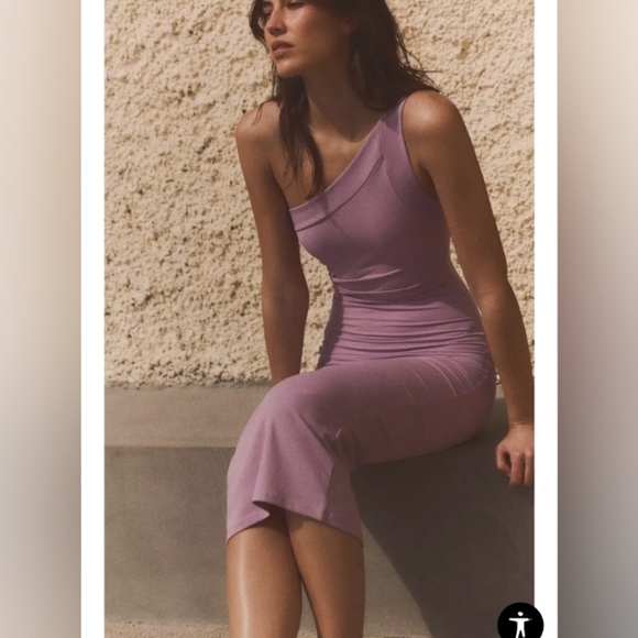 Zara Asymmetric Midi Dress - Picture 3 of 8